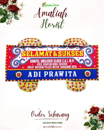 Karangan Bunga Ucapan Selamat di Udanwuh